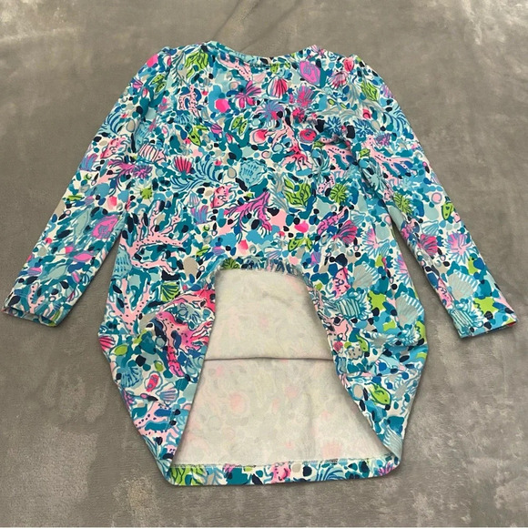 Lilly Pulitzer girls kid long sleeve shift dress in multi dive bar 27203 - Picture 6 of 9